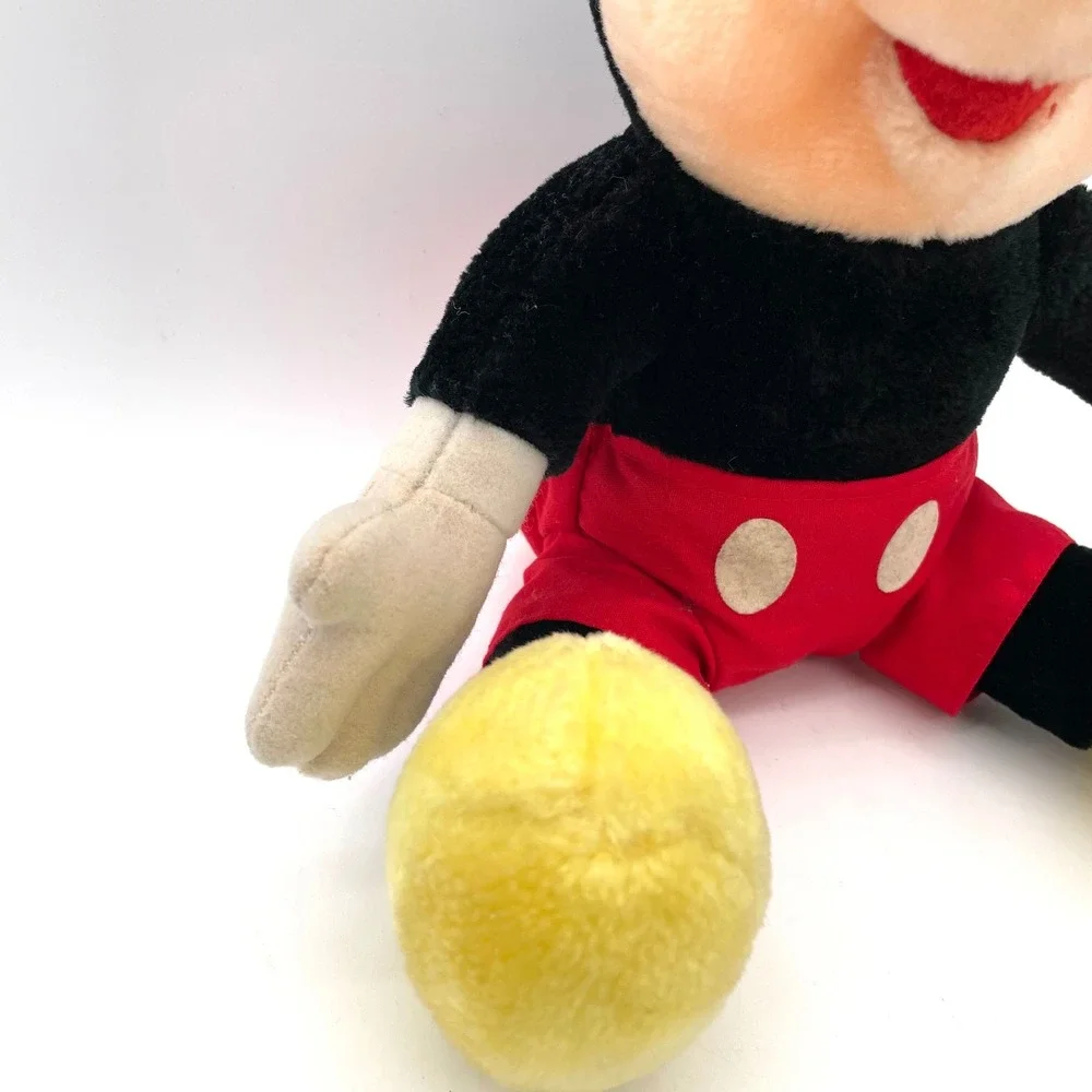 Disney Mickey Mouse Plush Toy Unisex OS Black Red Good Vintage Disneyland WDW